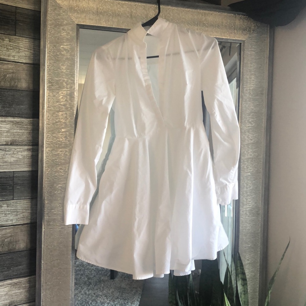 Express white tee shirt dress